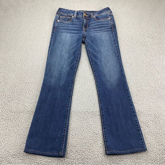 American Eagle Women's Kick Boot Back Flap Pockets Jeans  |  Size:  8 Regular - Picture 1 of 16